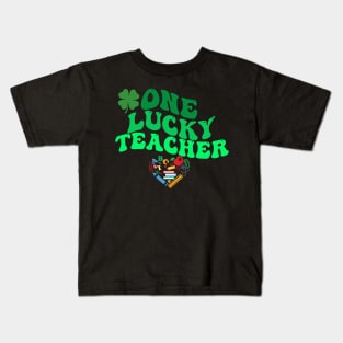 One Lucky Teacher , St Patrick's Day Kids T-Shirt